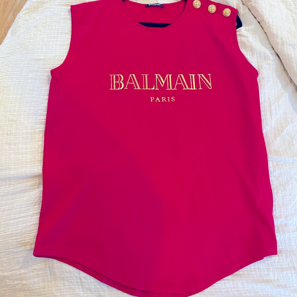 Balmain logo t shirt